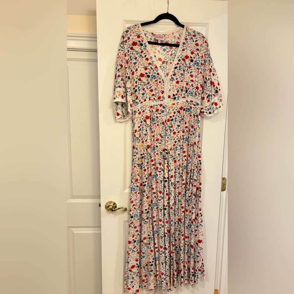 Kos Resort Floral Maxi Dress